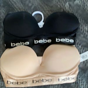 Bebe 2 pack push-up wire free bras